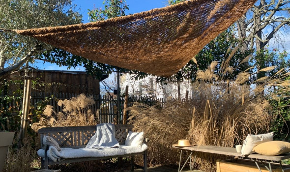 Voile d'ombrage Coco Fibre naturel