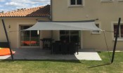 voile d'ombrage à enroulement