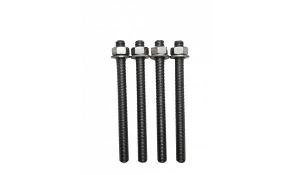 ensemble de 4 tiges filetées