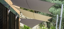 Voile d'ombrage sur mesure