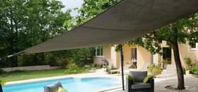 Voile d'ombrage résistante au vent