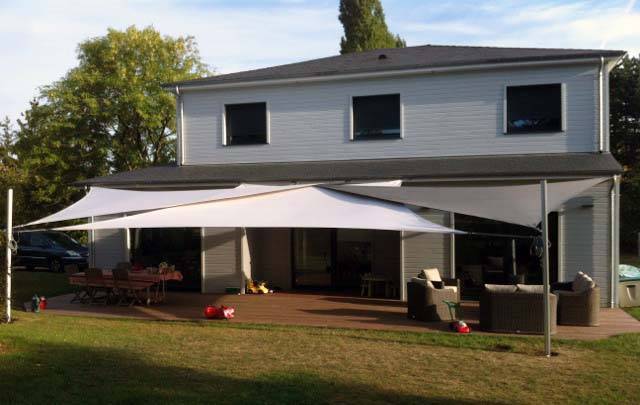 voile d'ombrage installée