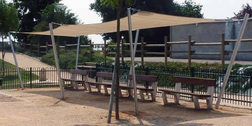 Voile d'ombrage à 6 angles Voile d'ombrage à 6 angles