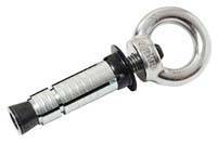 cheville + tige filetee + ecrou à oeil