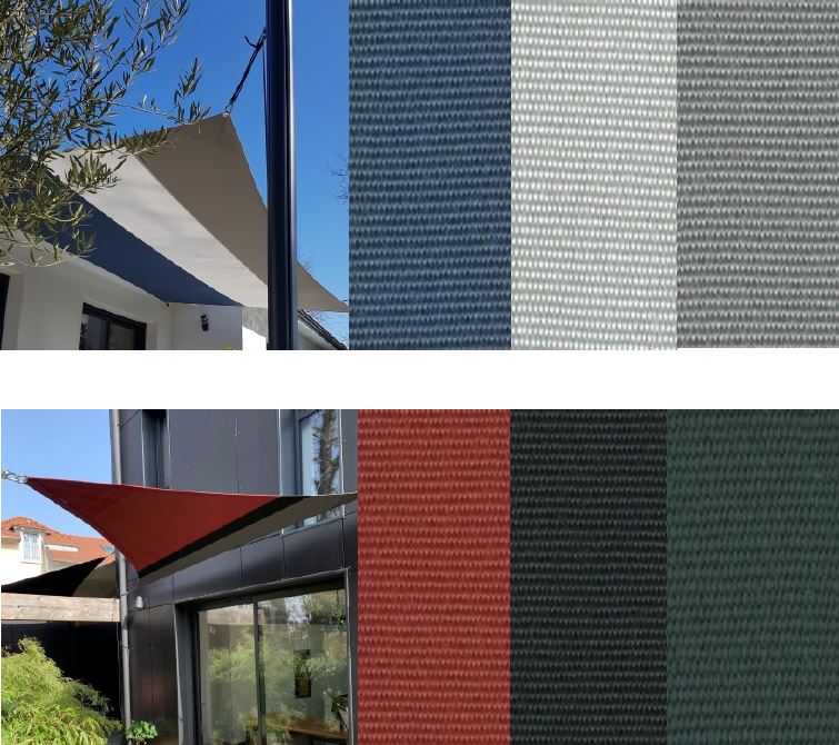 voile d'ombrage Tricolore