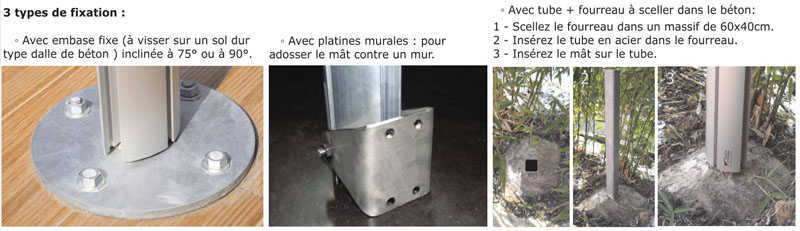 installations mât réglable installations mât réglable