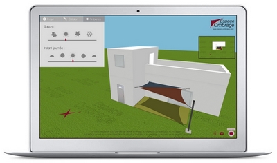 Logiciel 3D voile d'ombrage