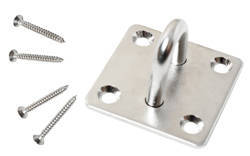 pontet inox avec 4 vis (pour les murs en bois) pontet inox avec 4 vis (pour les murs en bois)