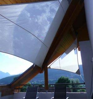 toiles d'ombrage Optimum ajourées