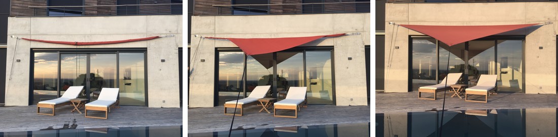 Vela sombra enrollable