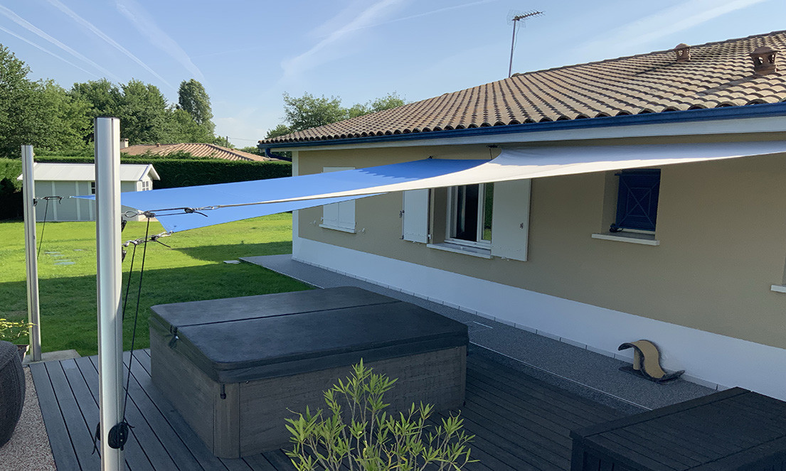 Voiles d'ombrage terrasse