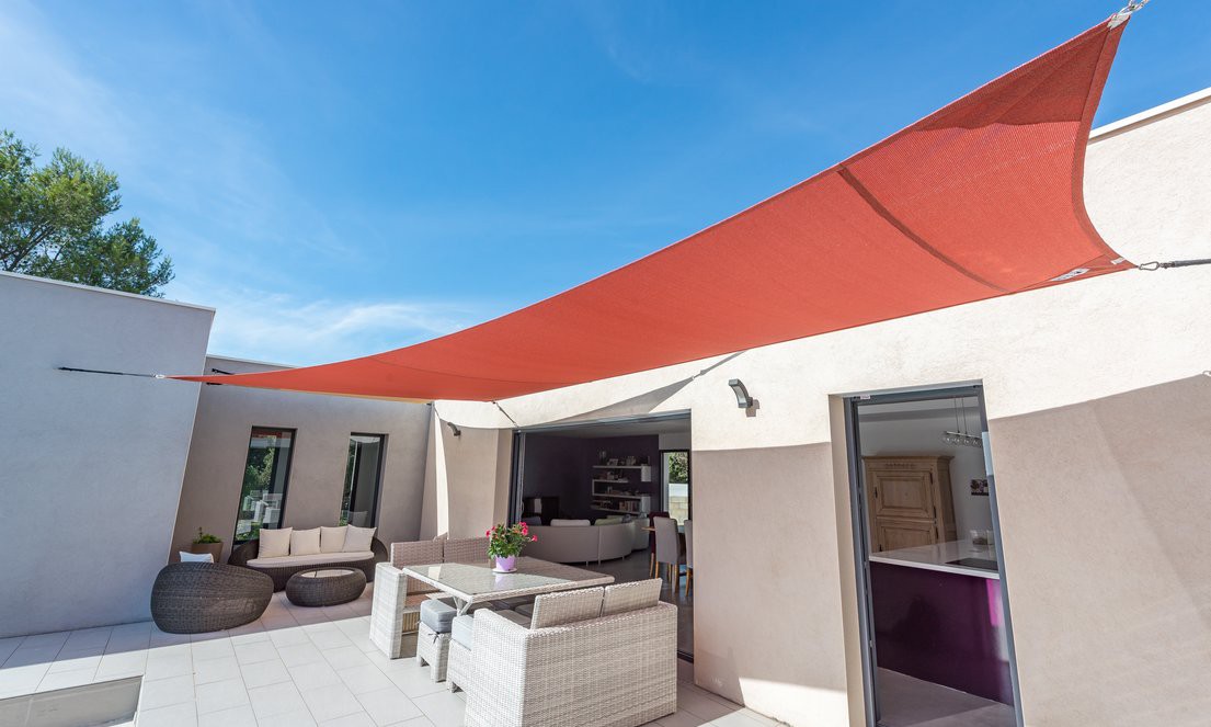 Voile d'ombrage trapèze